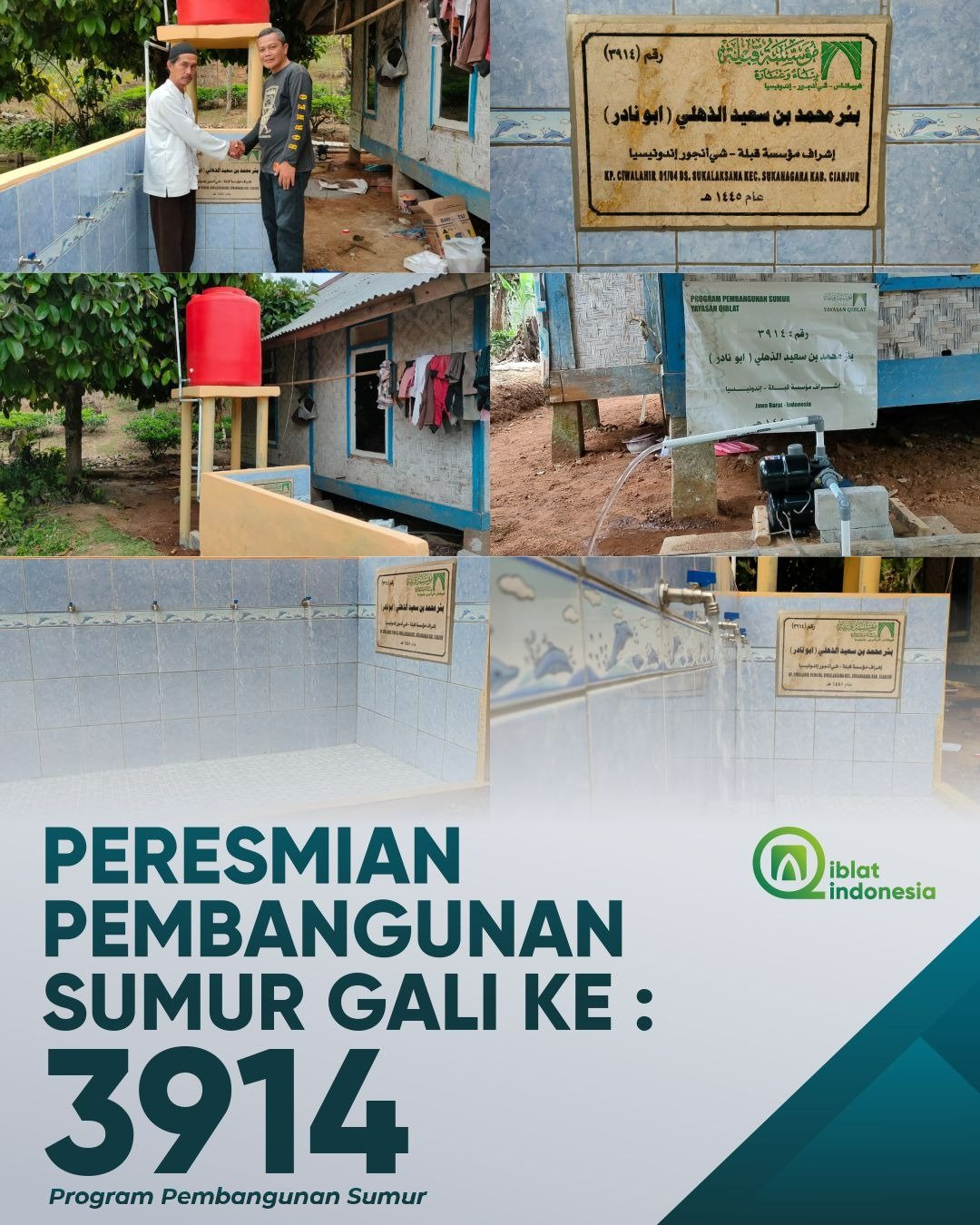 Momen Doa dan Syukur: Peresmian Sumur 3914