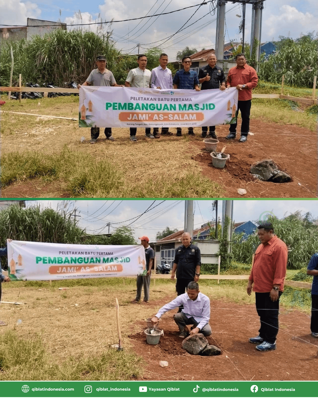 Bismillah! Peletakan Batu Pertama Menandai Awal Pembangunan Masjid Jami' As-Salam (Masjid 682) di Kota Sukabumi